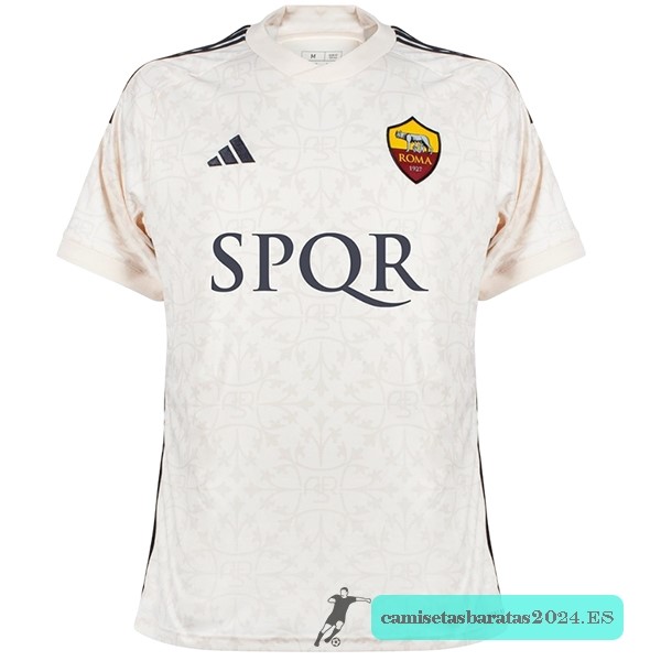 Nuevo Tailandia Segunda Camiseta As Roma 2023 2024 II Amarillo